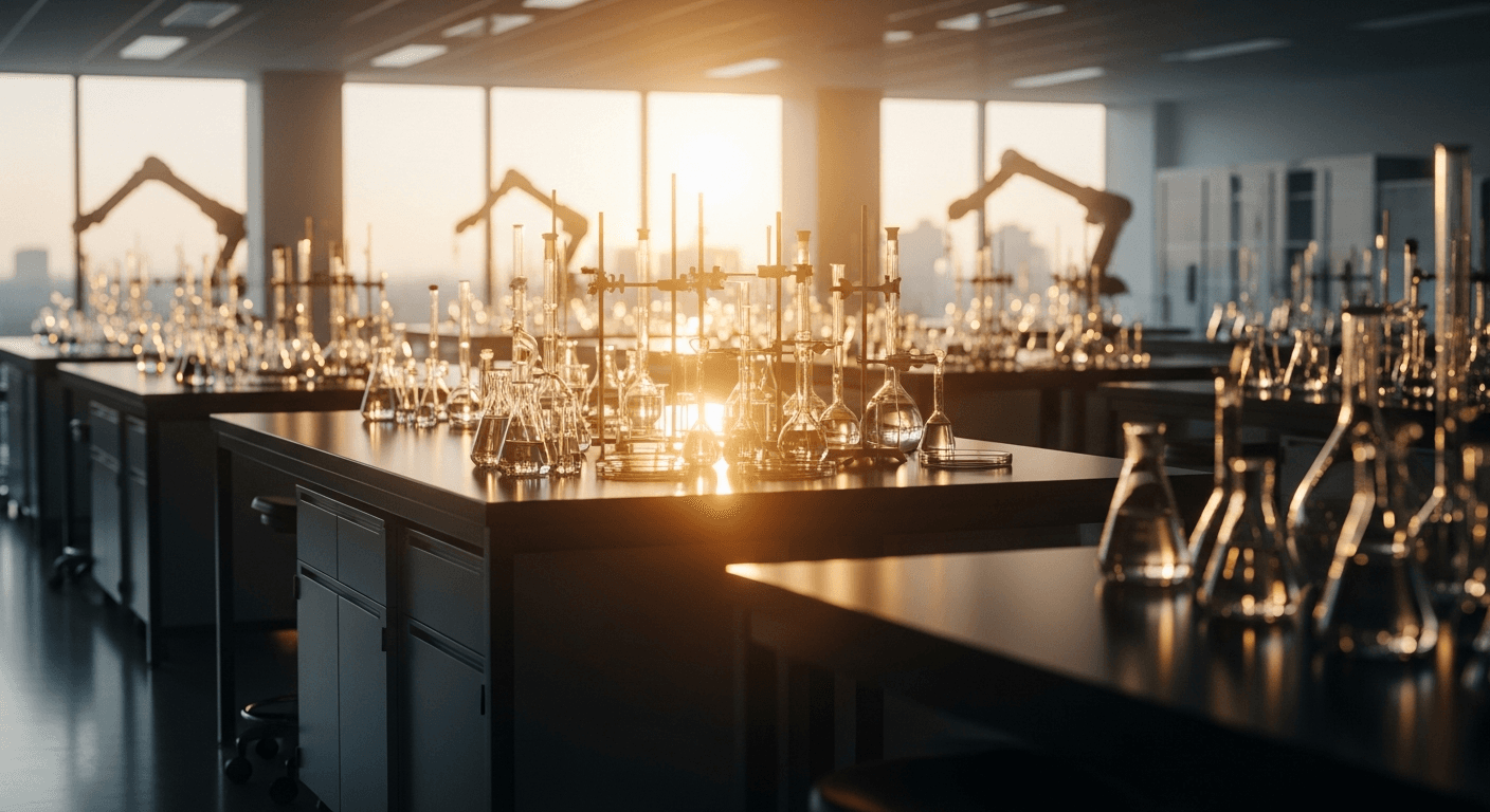 Laboratory at sunrise